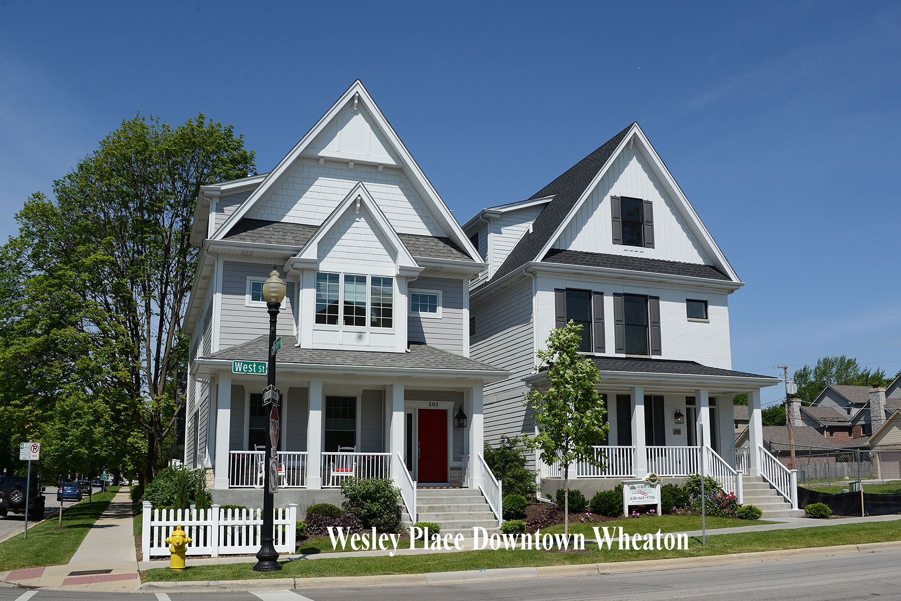 Wesley Place custom homes downtown Wheaton by Airhart Construction