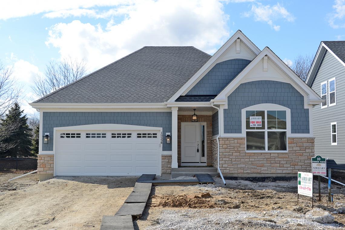 Oakfield Custom Ranch home for sale in Fisher Farm of Winfield by Custom Home Builder Airhart Construction