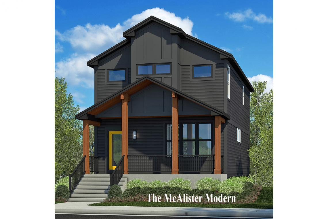 Custom Mid-Century Modern McAlister home for sale at Stafford Place in Warrenville Illinois