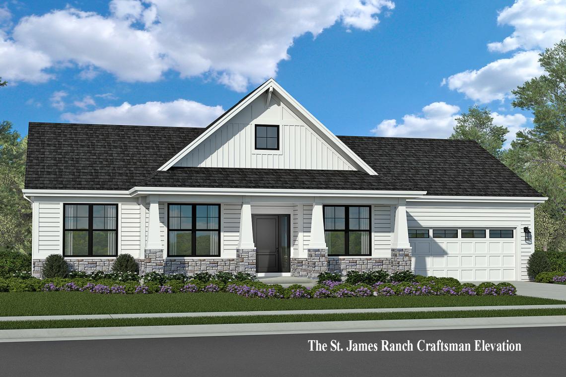 The St. James Craftsman by Airhart Construction home builder in St. Charles