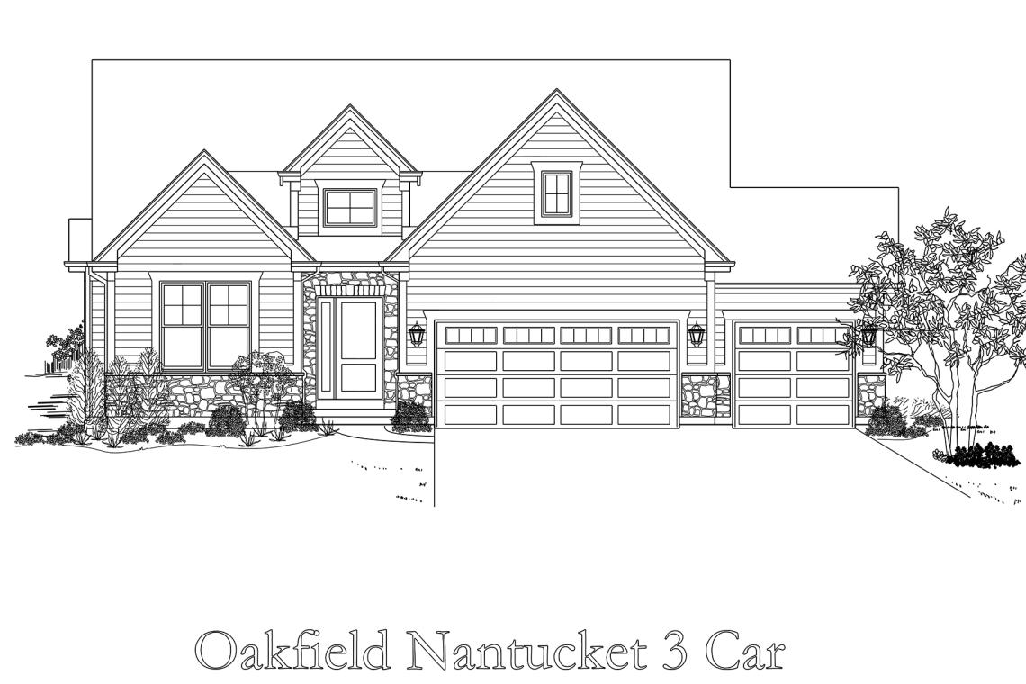 Munhall Glen lot #9 Oakfield Ranch home for sale with Nantucket style elevation