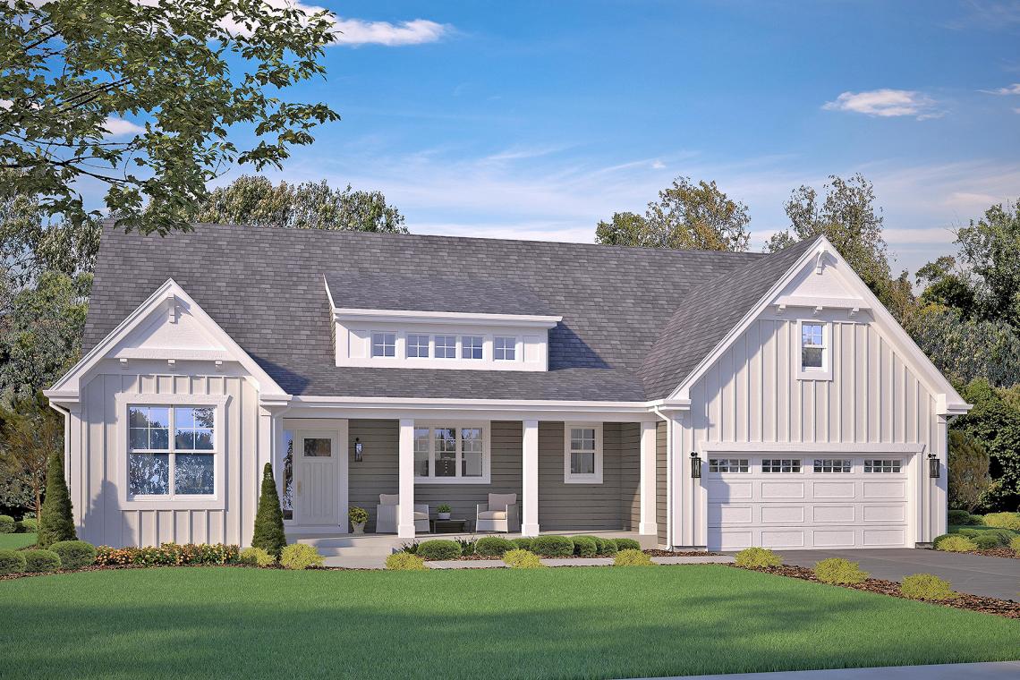 The Savanna ranch is one of the many floor plan options to build in Munhall Glen of Saint Charles