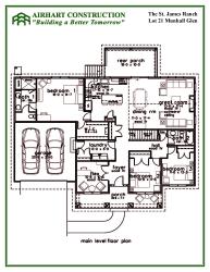 St. James Craftsman Ranch floor plan for home for sale in Munhall Glen of Saint Charles