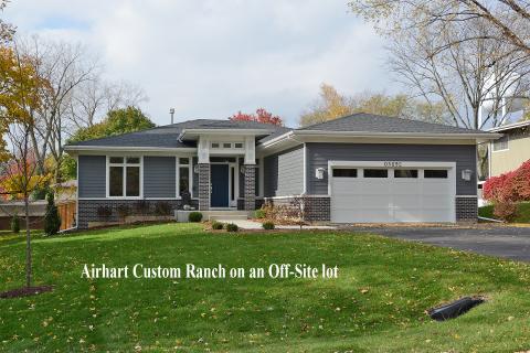 Custom modern ranch plan by Airhart Construction