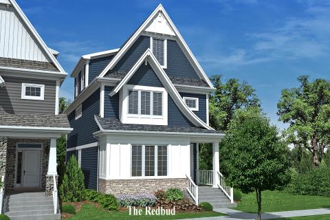 The New "Redbud" home by custom home builder Airhart Construction in Downtown Wheaton
