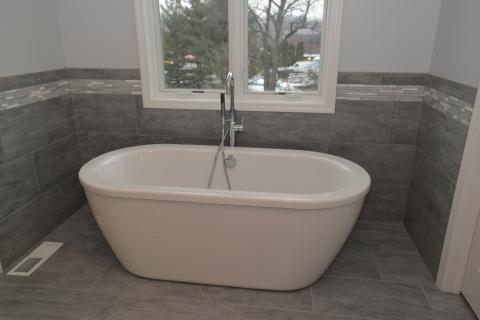 Sheffield - owners suite bathroom with free standing tub