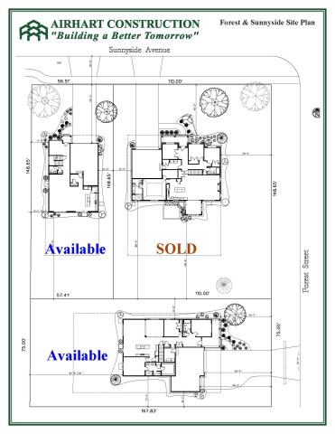 Forest & Sunnyside Site plan in Winfield Illinois