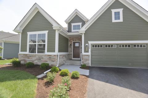 Oakfield Ranch home with Nantucket elevation and three car garage for sale in Saint Charles Illinois 