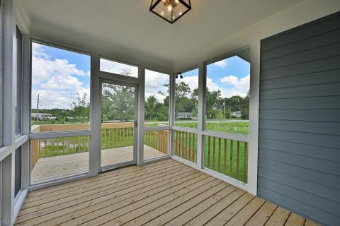 The Sandhill with screened porch and first floor master bedroom for sale in Saint Charles Illinois
