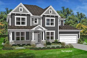 The Medalist Campbell is an option to build by custom home builder Airhart Construction in Wheaton Illinois